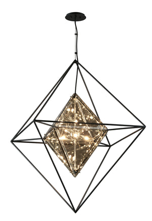 Troy Lighting - F5327-TRN - Eight Light Pendant - Epic - Forged Iron