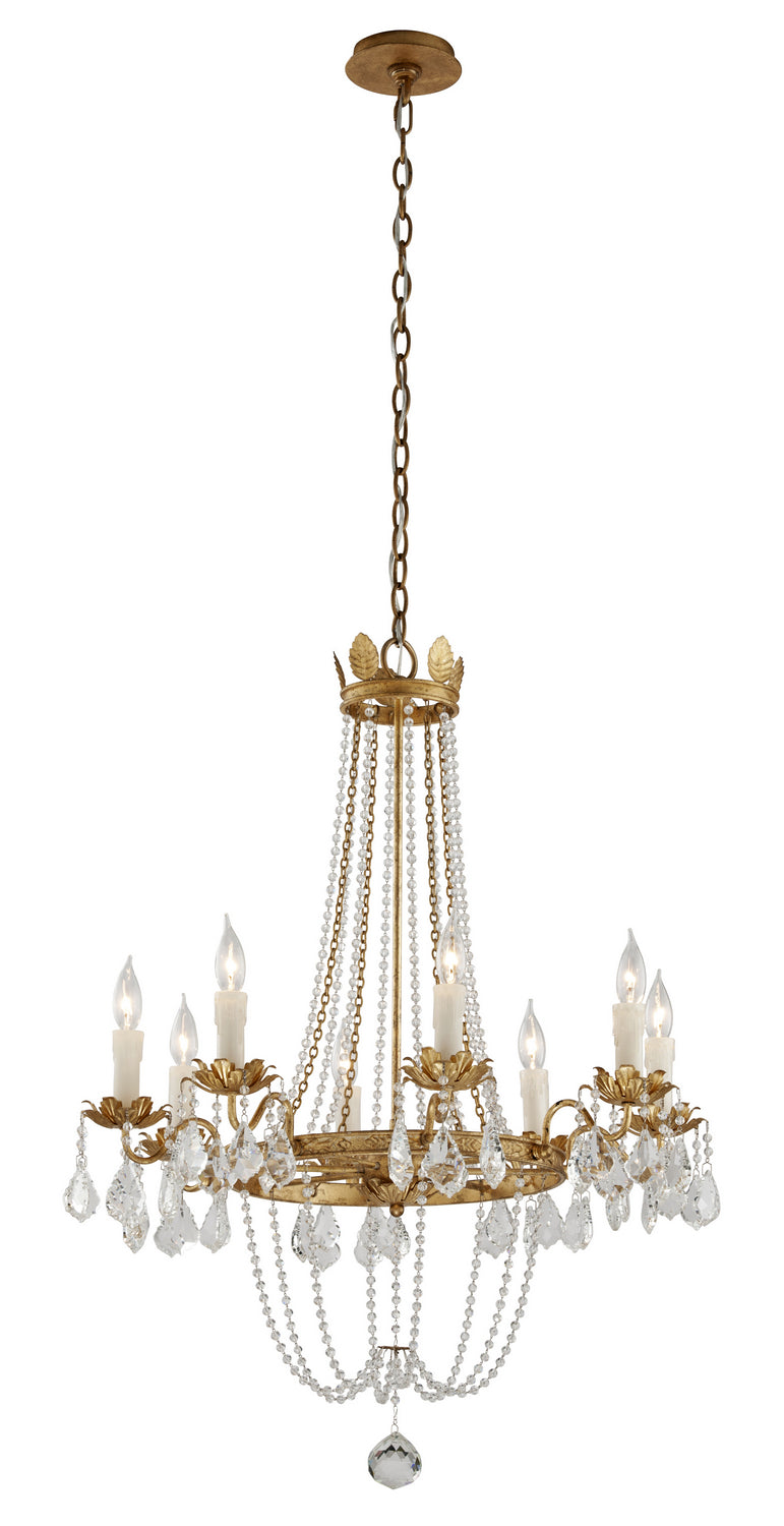 Troy Lighting - F5366-VGL - Eight Light Chandelier - Viola - Distressed Gold Leaf