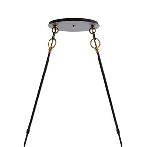 Hubbardton Forge - 134405-SKT-LONG-31-ZK0219 - Two Light Pendant - Otto - Black with Brass Accents