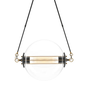 Hubbardton Forge - 134405-SKT-SHRT-31-ZK0219 - Two Light Pendant - Otto - Black with Brass Accents