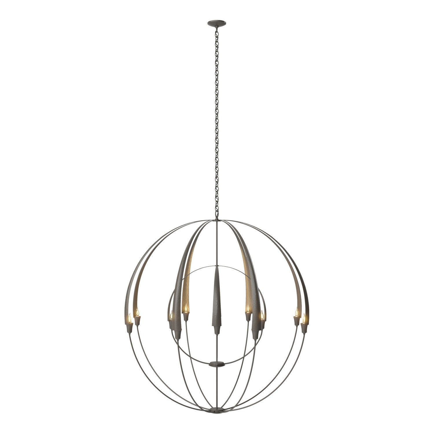 Hubbardton Forge - 194248-SKT-07 - 12 Light Chandelier - Cirque - Dark Smoke