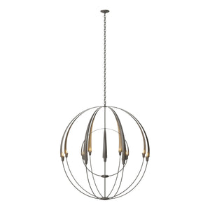 Hubbardton Forge - 194248-SKT-07 - 12 Light Chandelier - Cirque - Dark Smoke