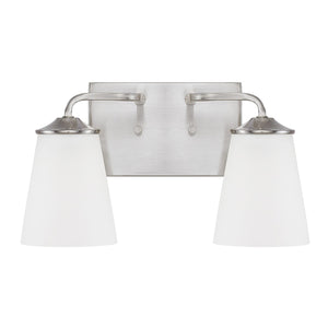 Capital Lighting - 114121BN-331 - Two Light Vanity - Braylon - Brushed Nickel