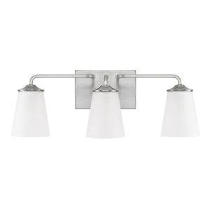 Capital Lighting - 114131BN-331 - Three Light Vanity - Braylon - Brushed Nickel