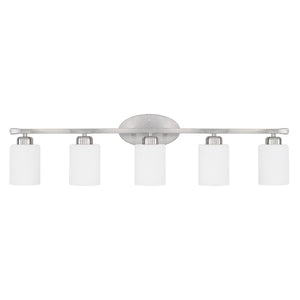 Capital Lighting - 115251BN-338 - Five Light Vanity - Dixon - Brushed Nickel