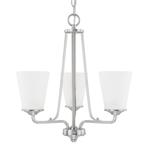 Capital Lighting - 414131BN-331 - Three Light Chandelier - Braylon - Brushed Nickel