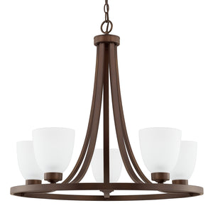 Capital Lighting - 414351BZ-333 - Five Light Chandelier - Jameson - Bronze