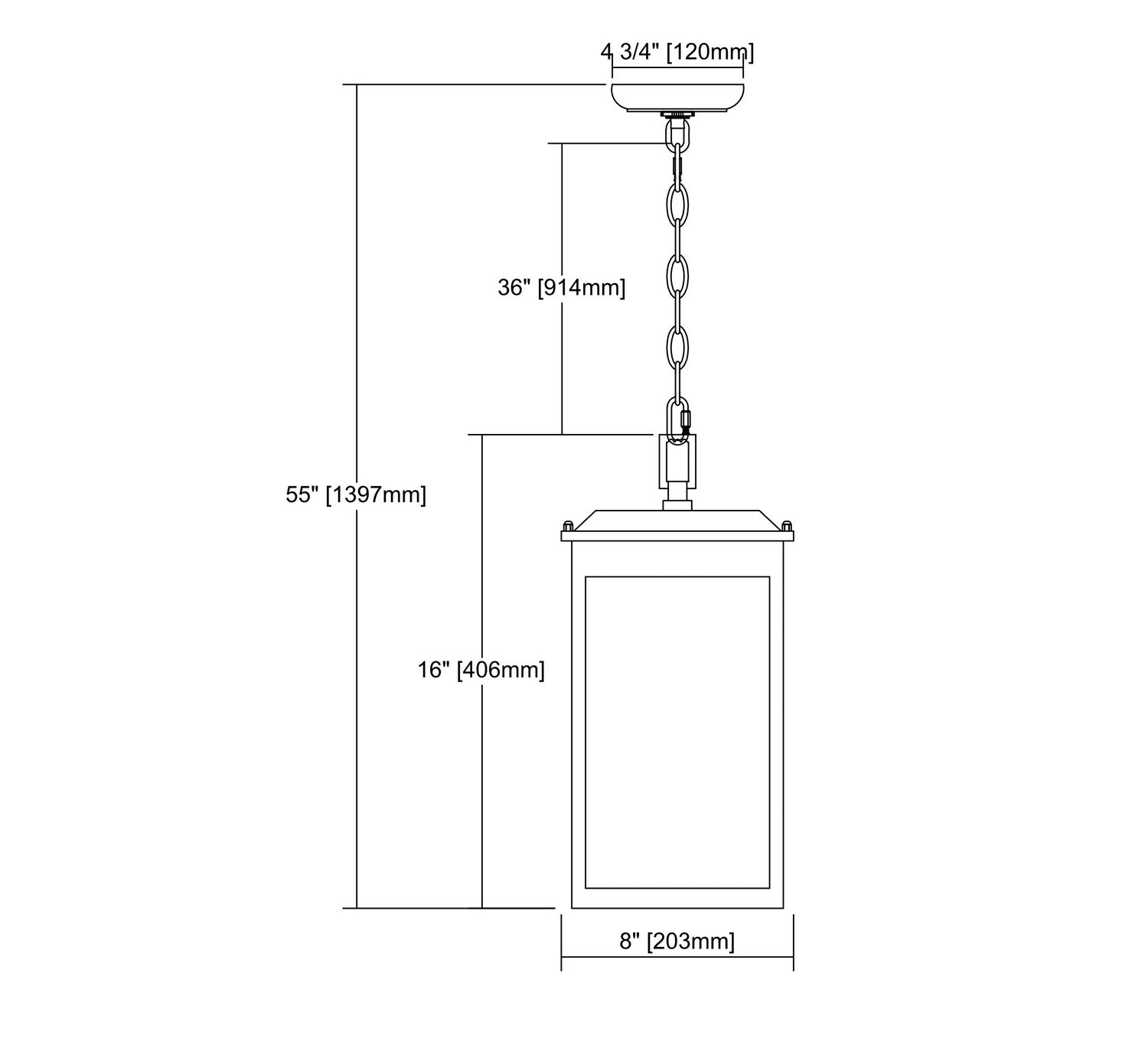 ELK Home - 45203/LED - LED Outdoor Pendant - Newcastle - Textured Matte Black