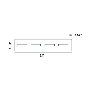 Eurofase - 28021-018 - OLSON-VAN-4LT-CHR - OLSON - Chrome