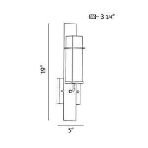 Eurofase - 28053-019 - One Light Outdoor Wall Sconce - Muller - Bronze