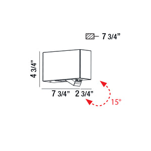 Eurofase - 28280-019 - LED Outdoor Wall Mount - Oscar - Marine Grey