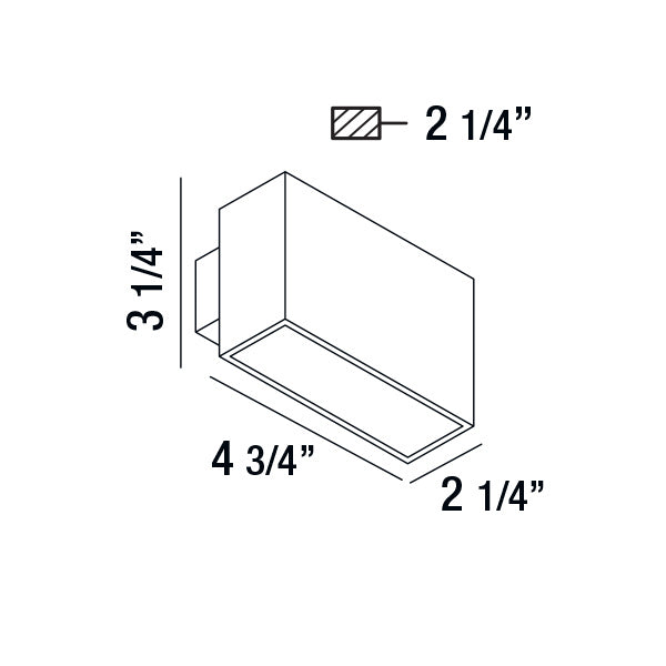 Eurofase - 28282-020 - LED Outdoor Wall Mount - Vello - Graphite Grey