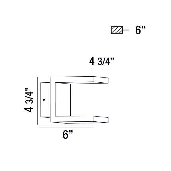 Eurofase - 28284-024 - LED Outdoor Wall Mount - Rail - Graphite Grey