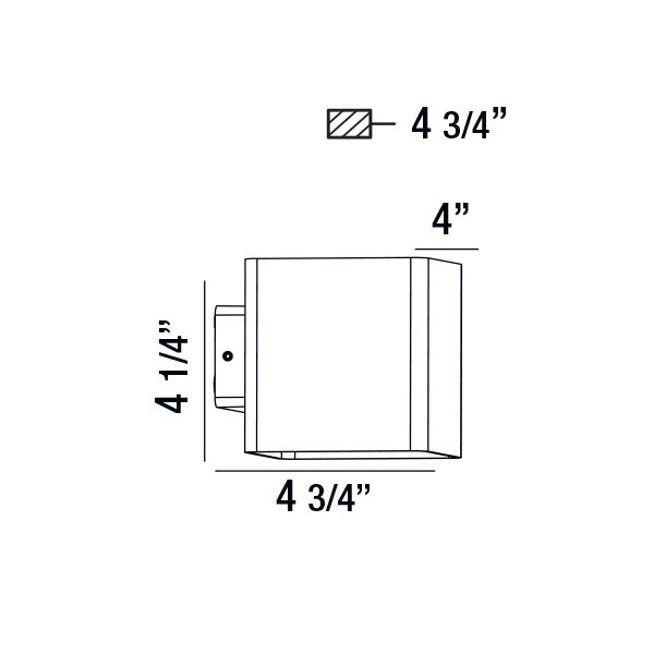 Eurofase - 28285-021 - CREST,OUTDR,LED WALLMNT,GRAPH - CREST - Graphite Grey