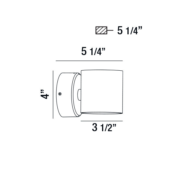 Eurofase - 28292-029 - VOLUME,OUTDR,LED WLLMNT,GRAPH - VOLUME - Graphite Grey