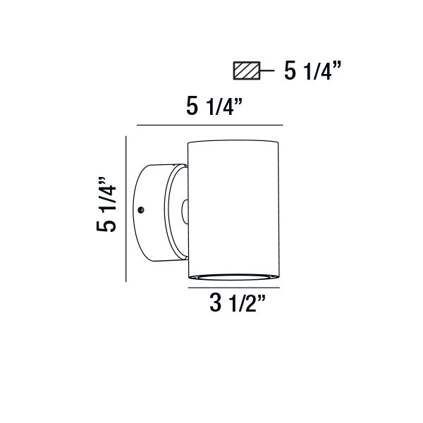 Eurofase - 28295-020 - LED Outdoor Wall Mount - Glen - Graphite Grey