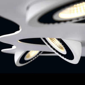 Eurofase - 29484-010 - VISION,6LT LED PENDANT,W/B - VISION - White/Black
