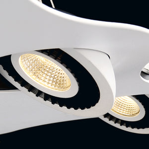 Eurofase - 29484-010 - VISION,6LT LED PENDANT,W/B - VISION - White/Black