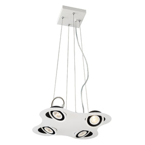Eurofase - 29485-017 - VISION,4LT LED PENDANT,W/B - VISION - White/Black
