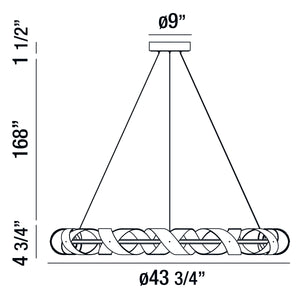 Eurofase - 30079-014 - LED Chandelier - Banderia - Bronze