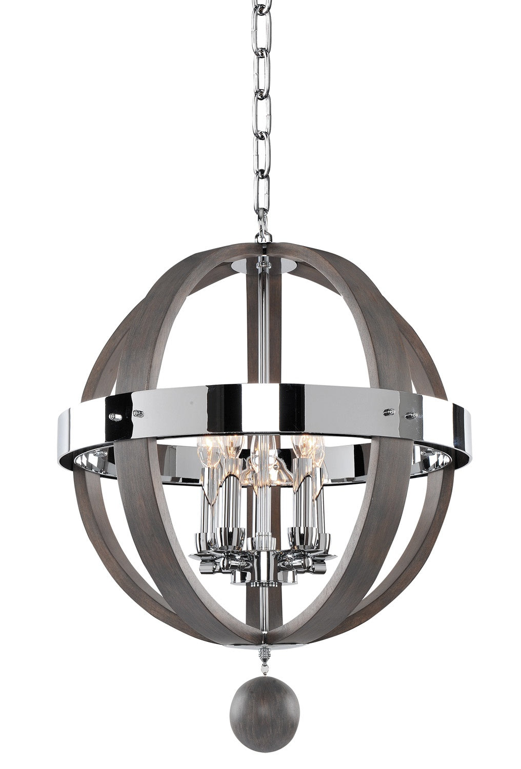 Kalco - 300480CH - Five Light Pendant - Sharlow - Chrome