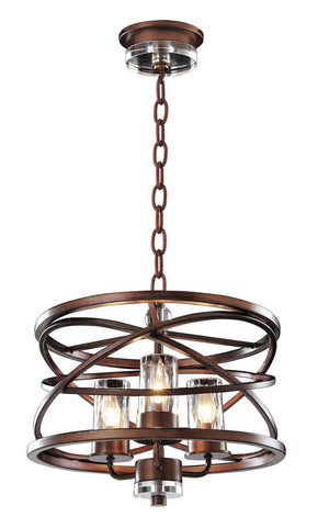 Kalco - 6606EZ - Three Light Pendant - Eternity - Etruscan Bronze