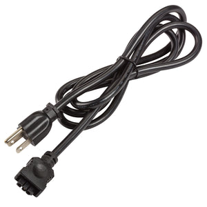 Kichler - 6UCORDBK - Under Cabinet 3-Prong Cord - Under Cabinet Accessories - Black Material