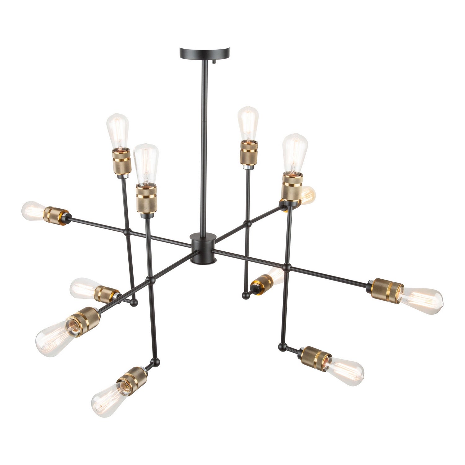 Artcraft - AC10582VB - 12 Light Chandelier - Jersey - Vintage Brass