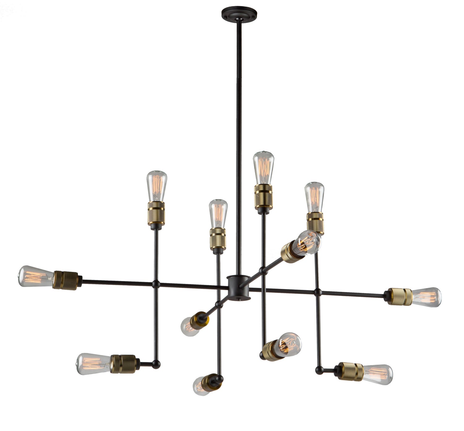 Artcraft - AC10582VB - 12 Light Chandelier - Jersey - Vintage Brass