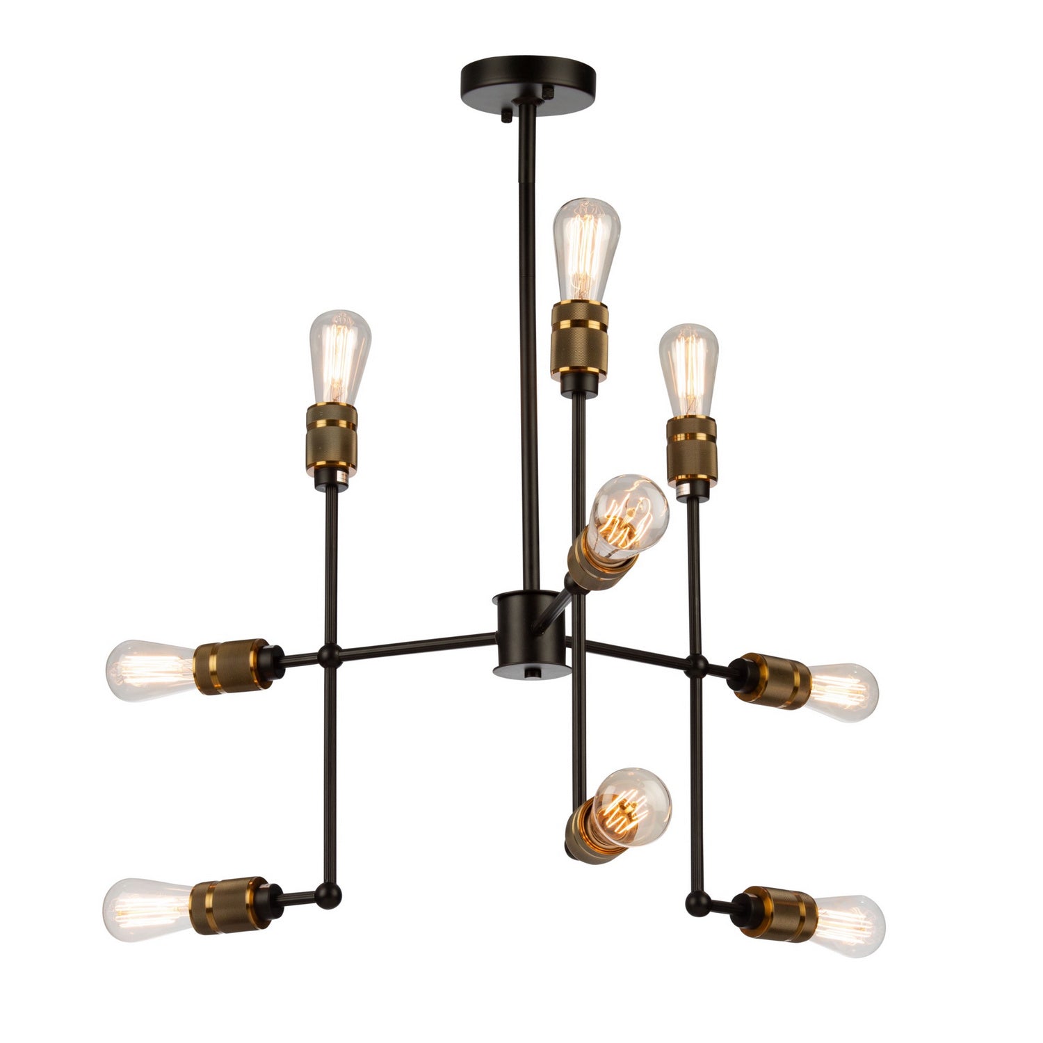 Artcraft - AC10589VB - Nine Light Chandelier - Jersey - Vintage Brass