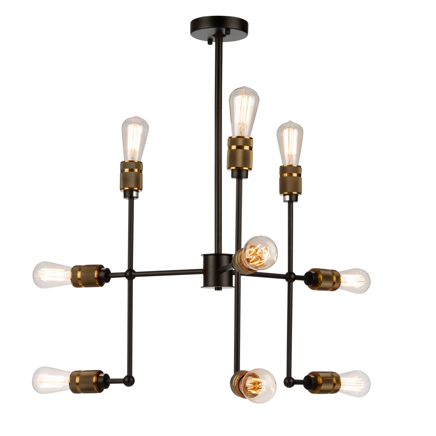 Artcraft - AC10589VB - Nine Light Chandelier - Jersey - Vintage Brass