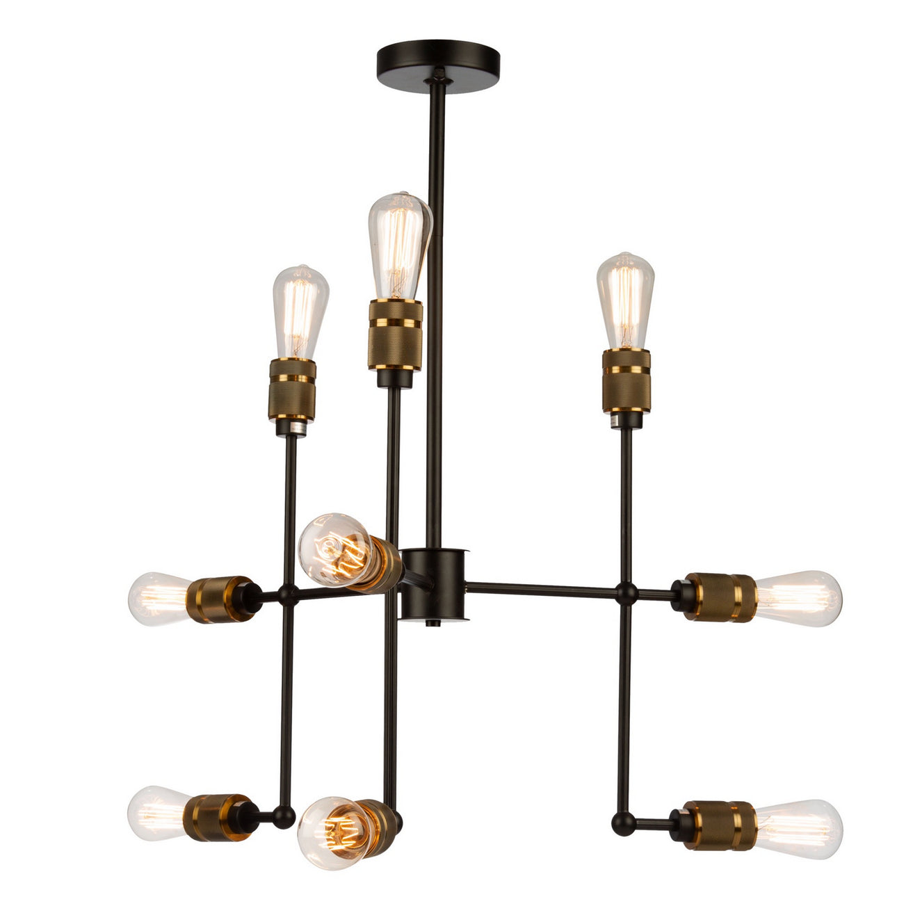 Artcraft - AC10589VB - Nine Light Chandelier - Jersey - Vintage Brass