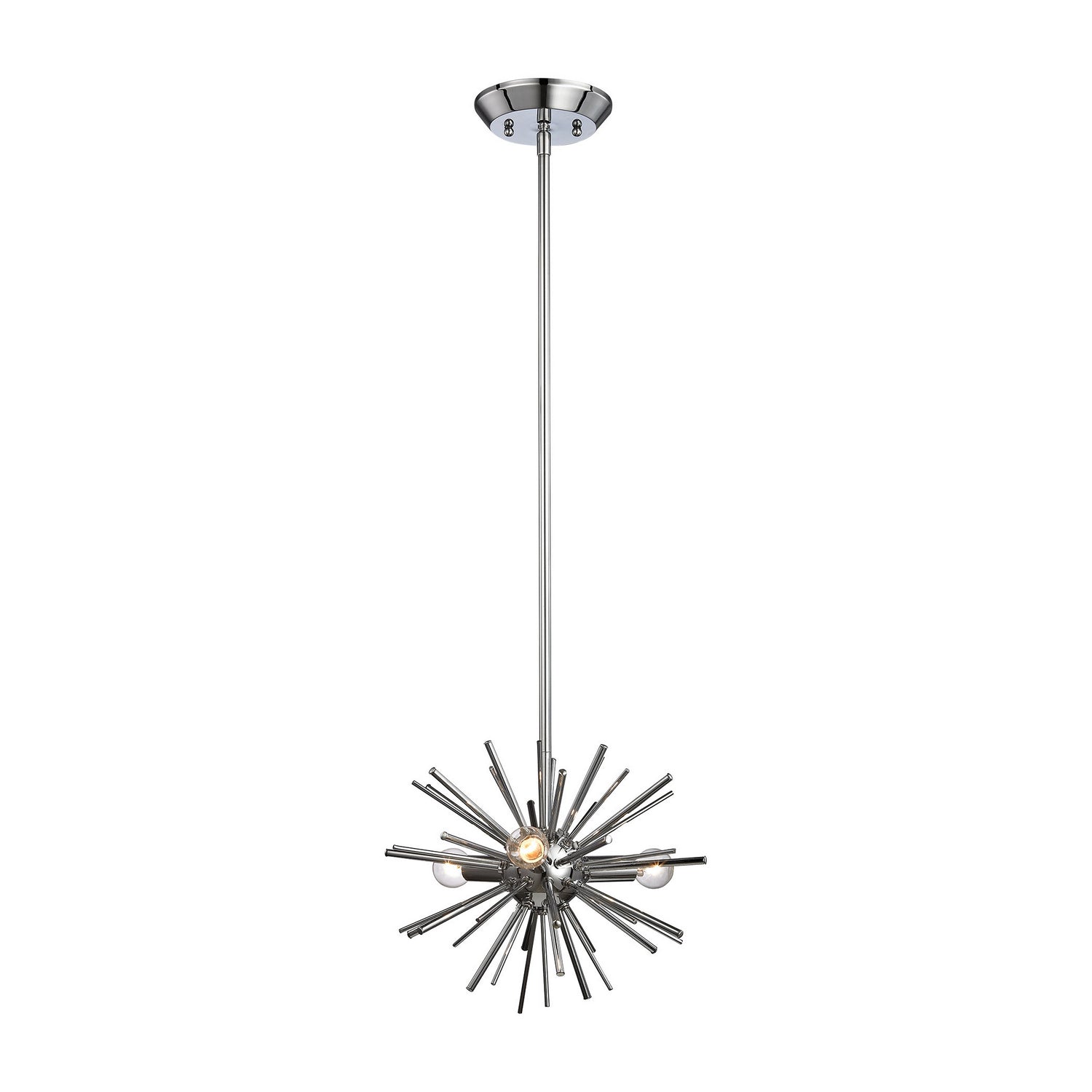 ELK Home - 1140-026 - Three Light Pendant - Starburst - Polished Chrome