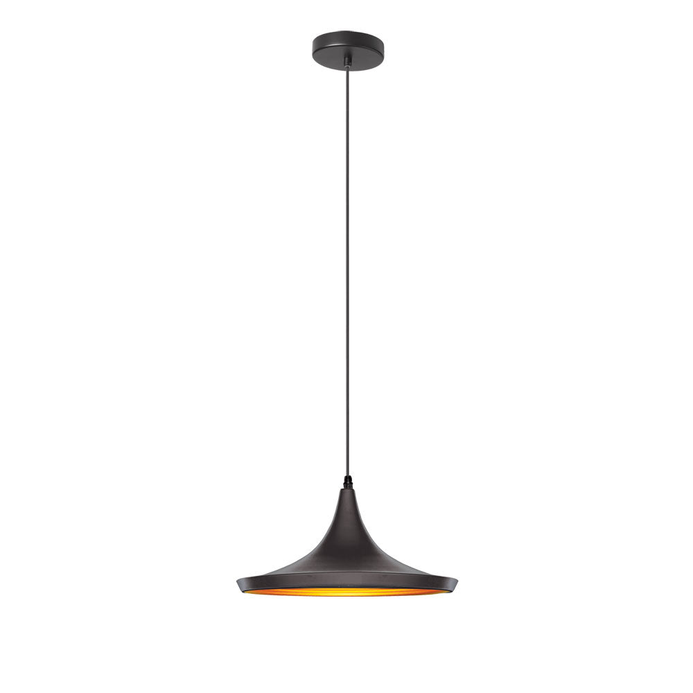 Dainolite Ltd - HKI-141P-BK - One Light Pendant - Helsinki - Black