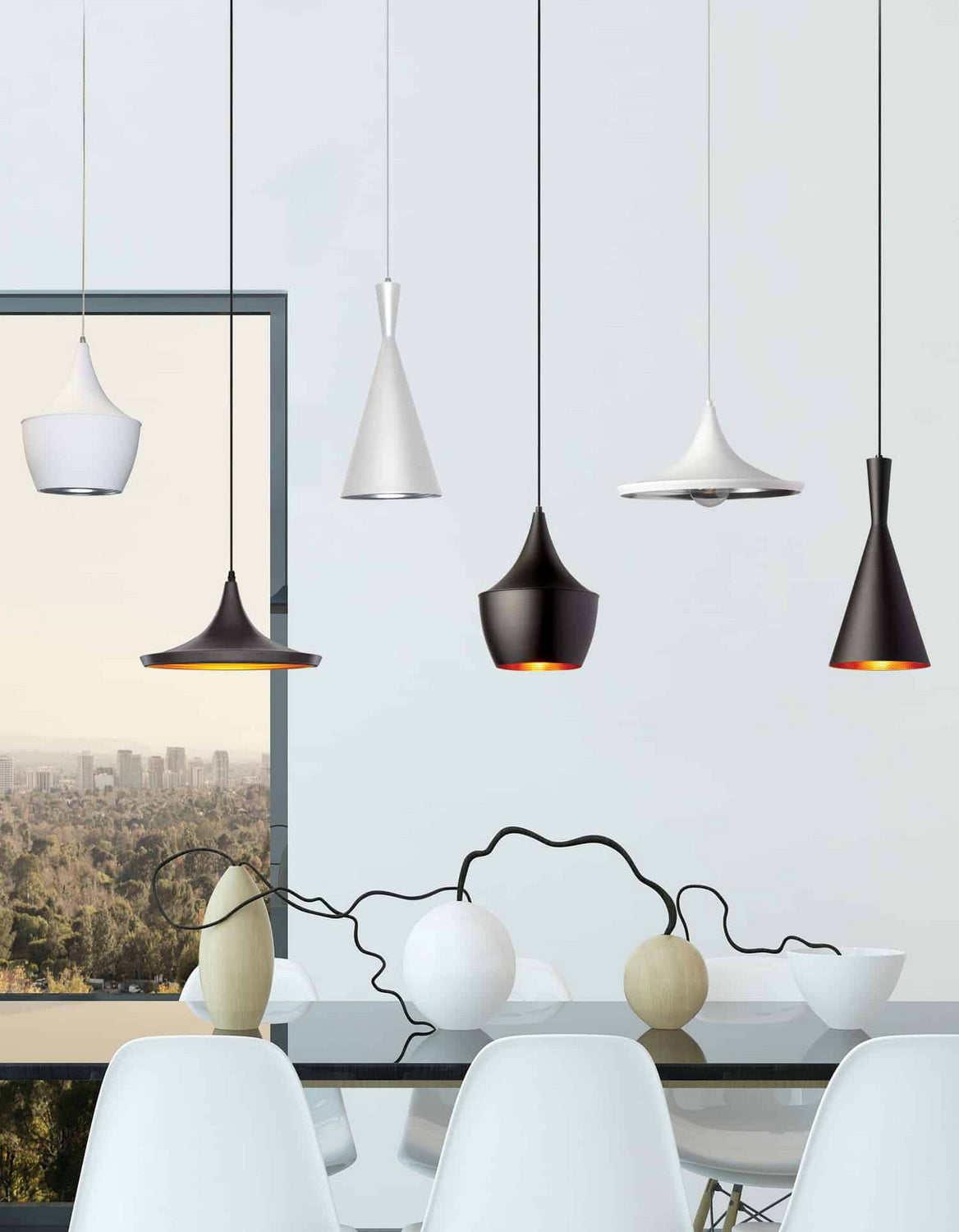 Dainolite Ltd - HKI-81P-BK - One Light Pendant - Helsinki - Black