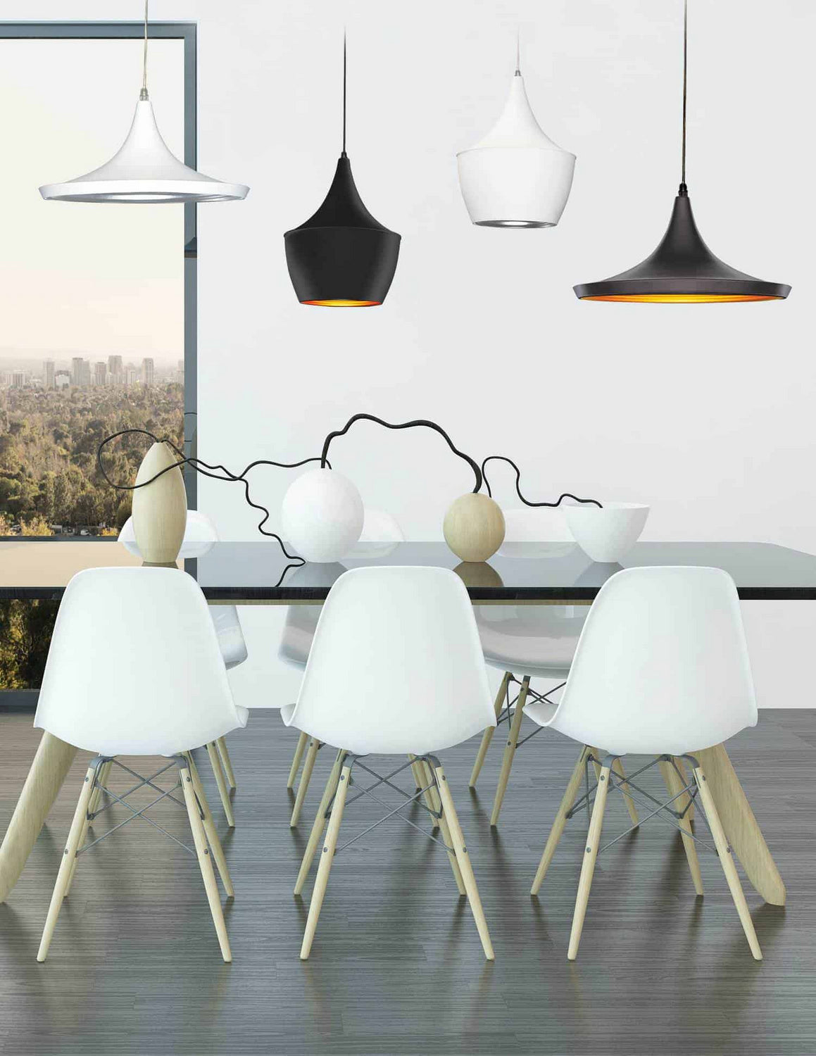 Dainolite Ltd - HKI-91P-WH - One Light Pendant - Helsinki - White