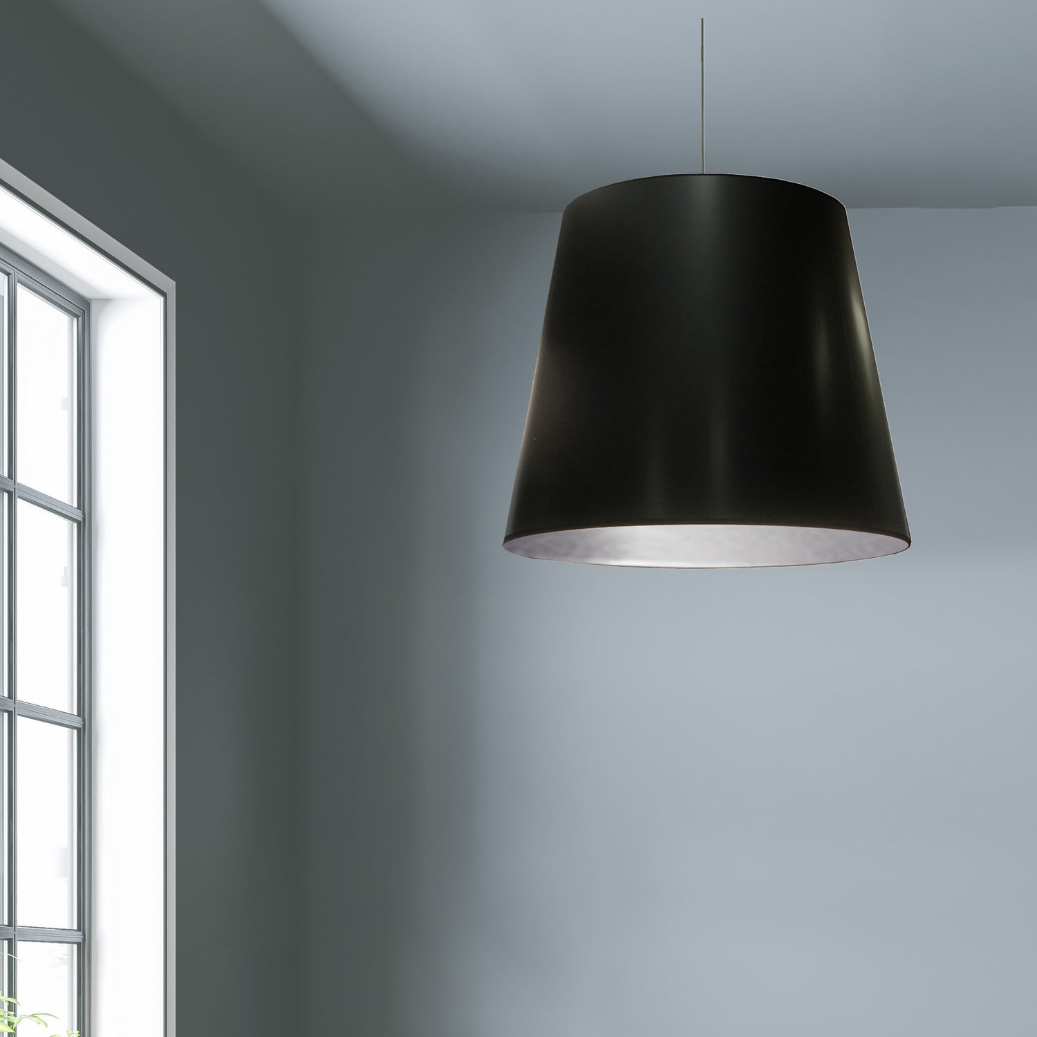 Dainolite Ltd - OD-L-697 - One Light Pendant - Oversized Drum - Black