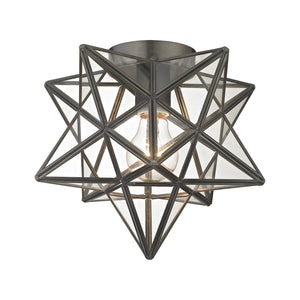 ELK Home - 1145-005 - One Light Flush Mount - Moravian Star - Oil Rubbed Bronze