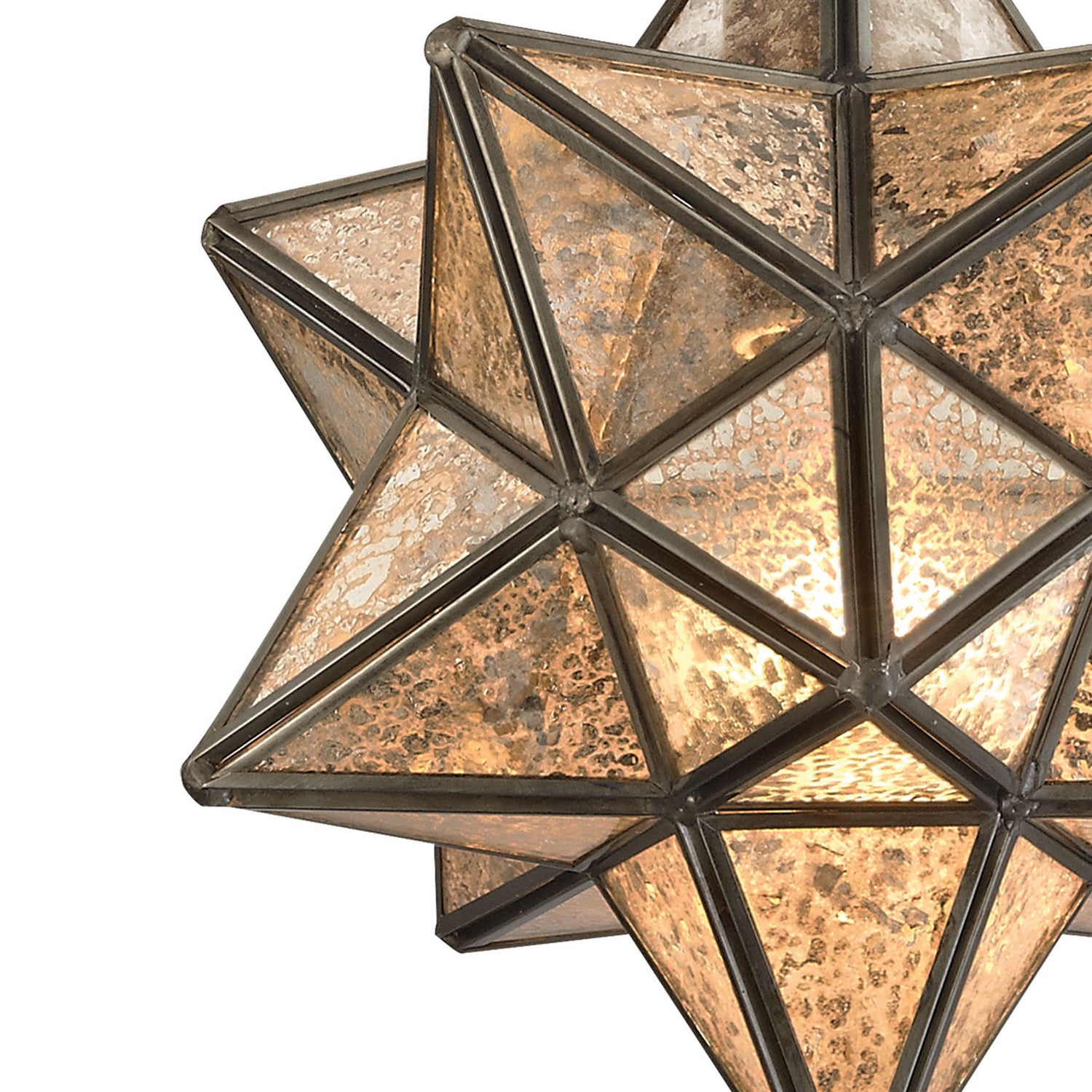 ELK Home - 1145-009 - One Light Mini Pendant - Moravian Star - Oil Rubbed Bronze