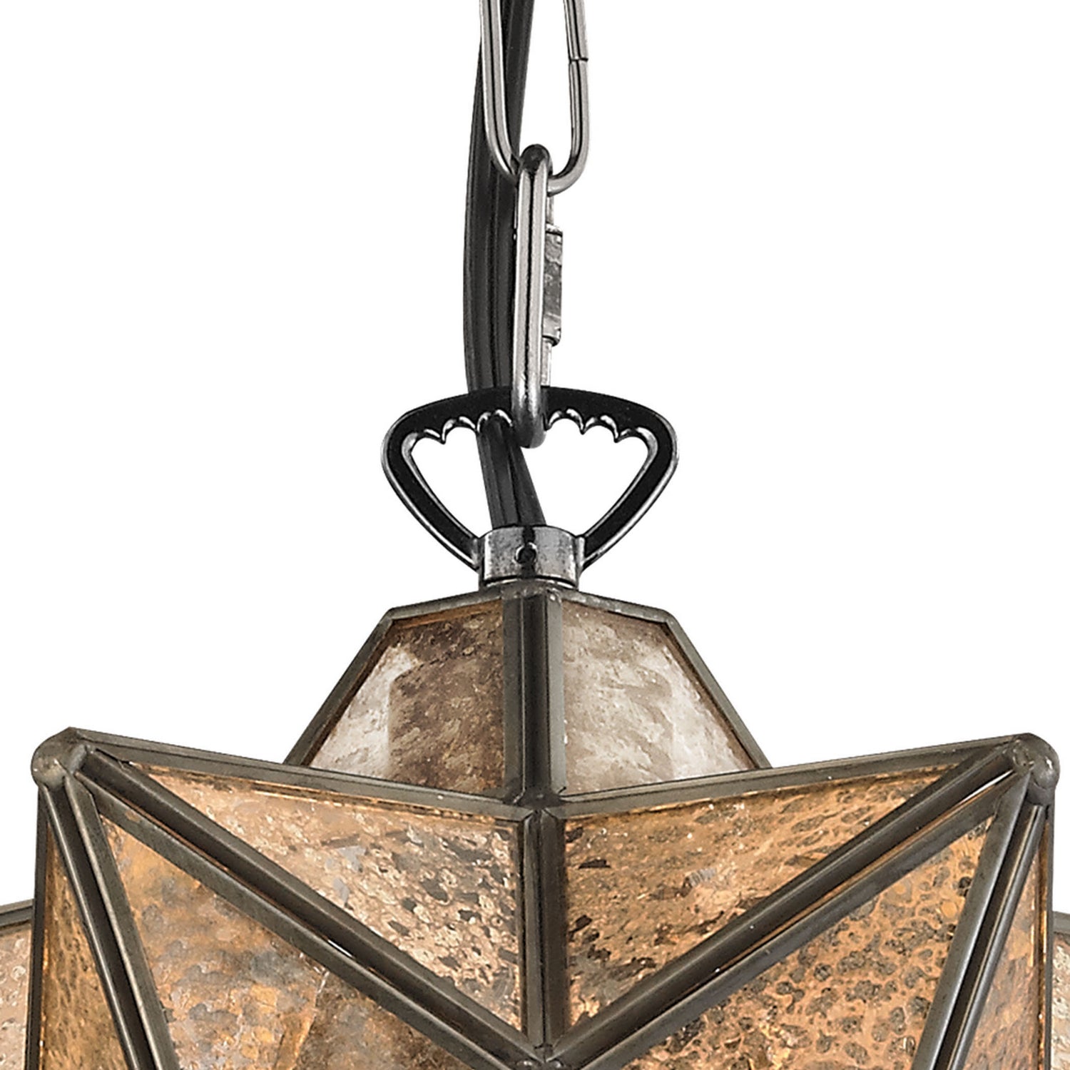 ELK Home - 1145-009 - One Light Mini Pendant - Moravian Star - Oil Rubbed Bronze