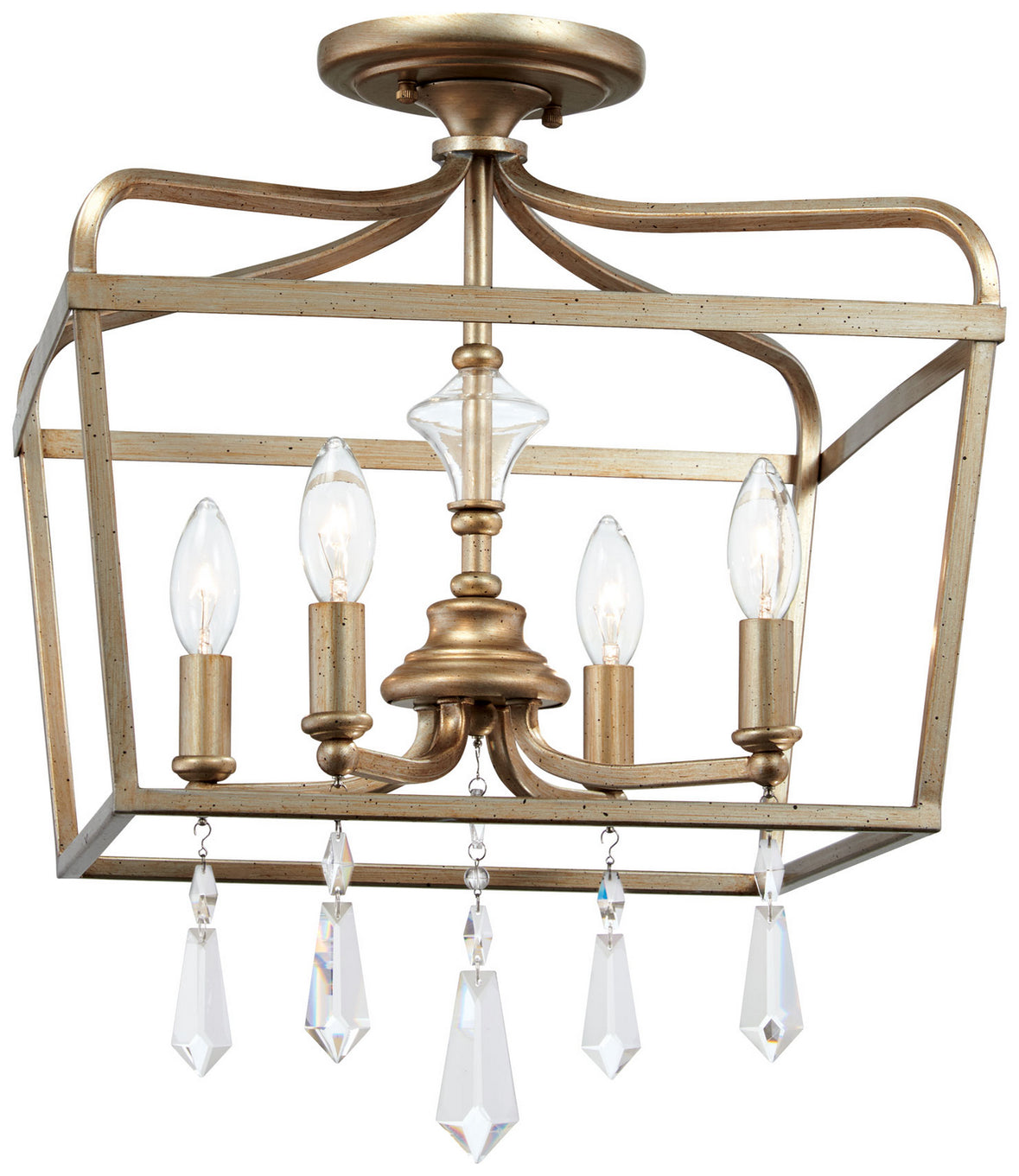 Minka-Lavery - 4447-582 - Four Light Pendant - Laurel Estate - Brio Gold
