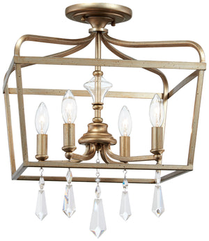 Minka-Lavery - 4447-582 - Four Light Pendant - Laurel Estate - Brio Gold