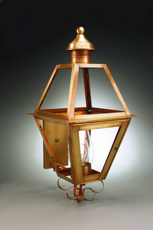 Northeast Lantern - 1061-AB-CIM-CLR - One Light Wall Mount - Boston - Antique Brass