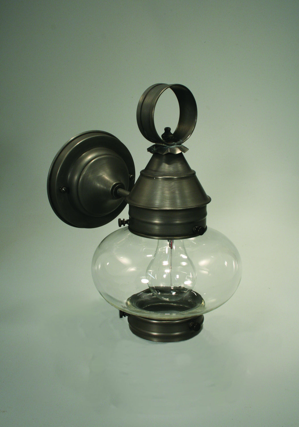 Northeast Lantern - 2025-DB-MED-CLR - One Light Wall Mount - Cageless Onion - Dark Brass