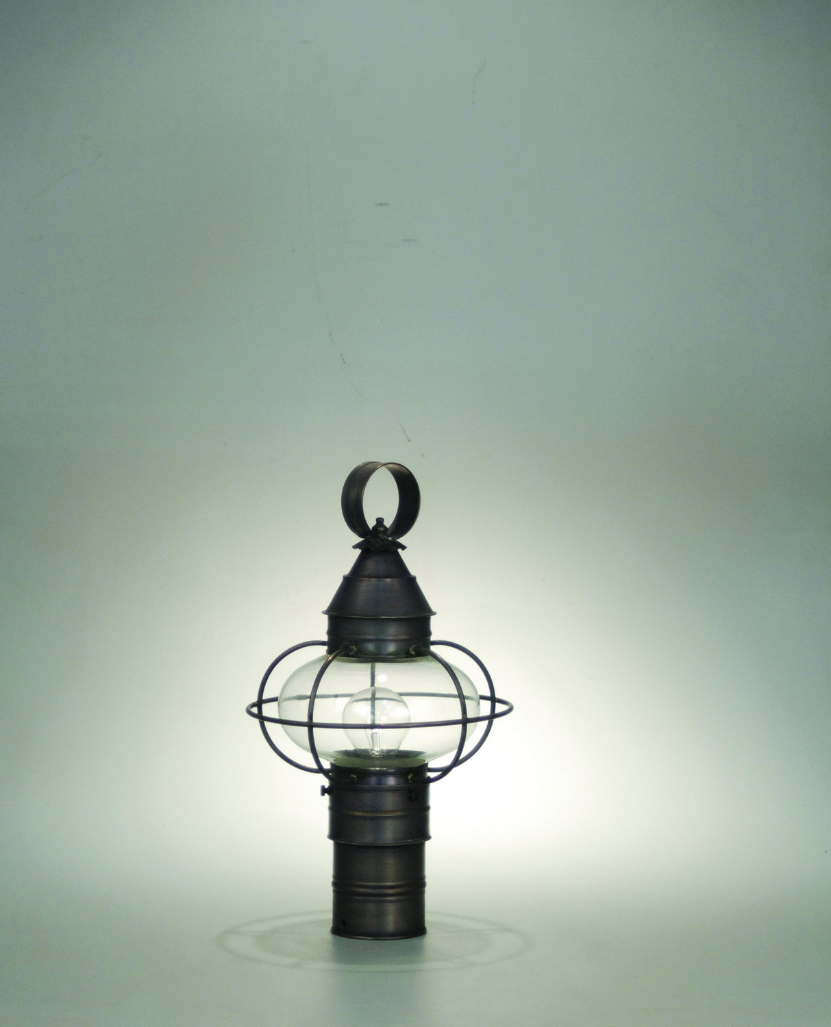 Northeast Lantern - 2523-DB-MED-CLR - One Light Post Mount - Onion - Dark Brass