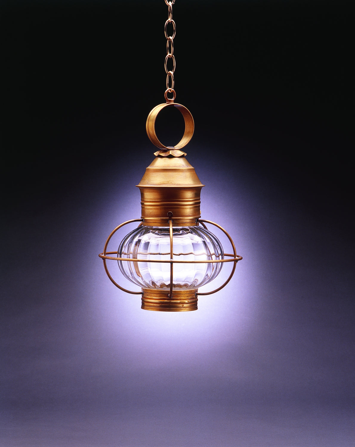 Northeast Lantern - 2532-AB-MED-OPT - One Light Hanging Lantern - Onion - Antique Brass