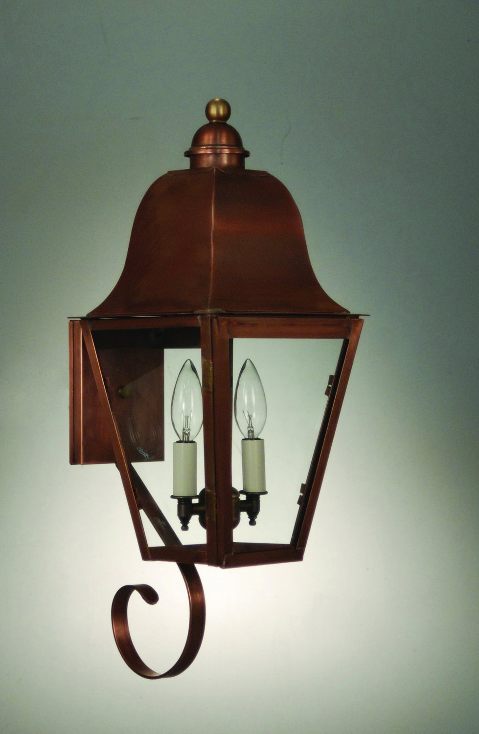 Northeast Lantern - 6406-AC-LT2-CLR - Two Light Wall Mount - Imperial - Antique Copper