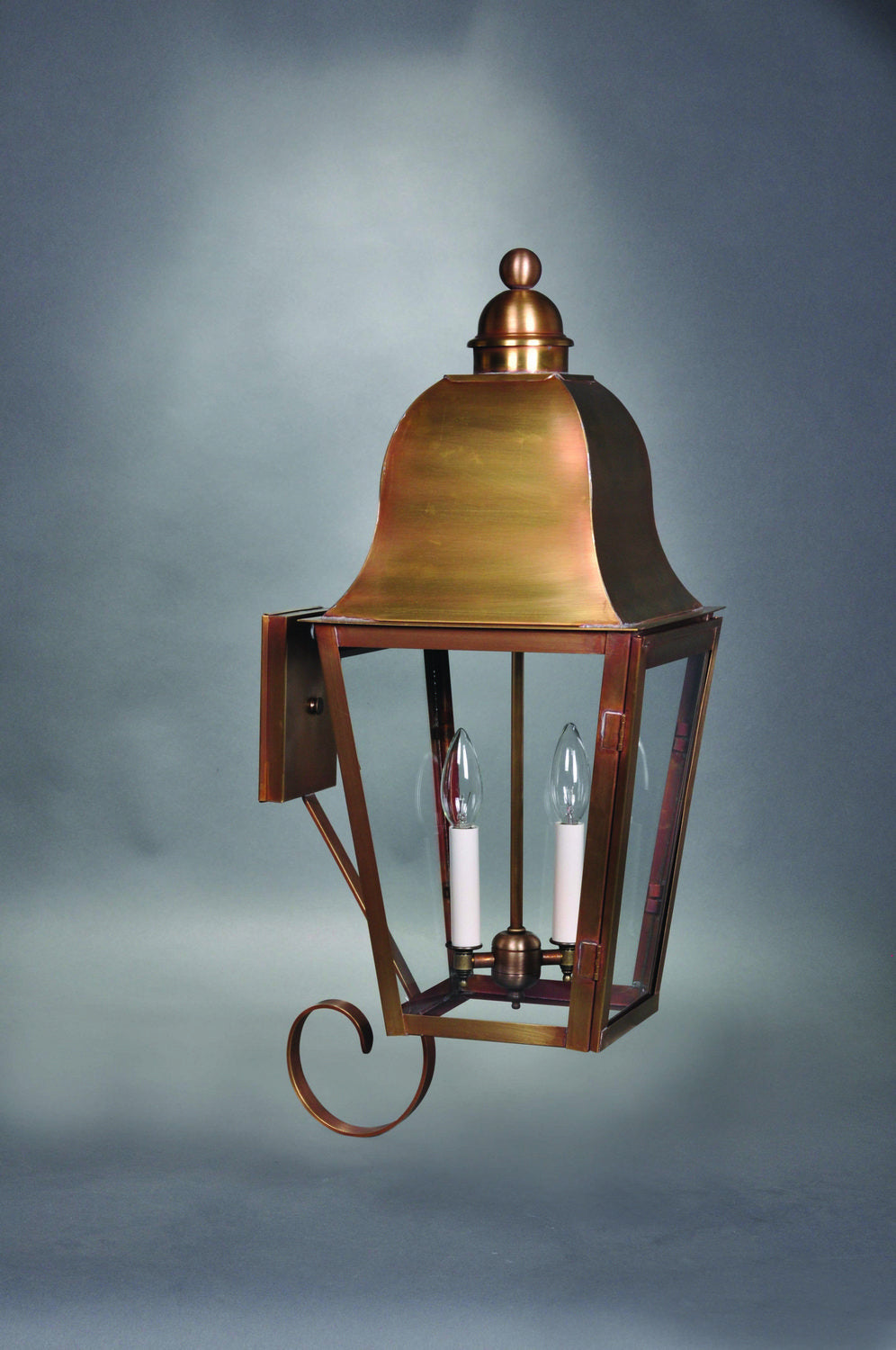 Northeast Lantern - 6416-AB-LT2-CLR - Two Light Wall Mount - Imperial - Antique Brass