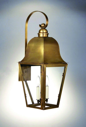 Northeast Lantern - 6417-AB-LT2-CLR - Two Light Wall Mount - Imperial - Antique Brass