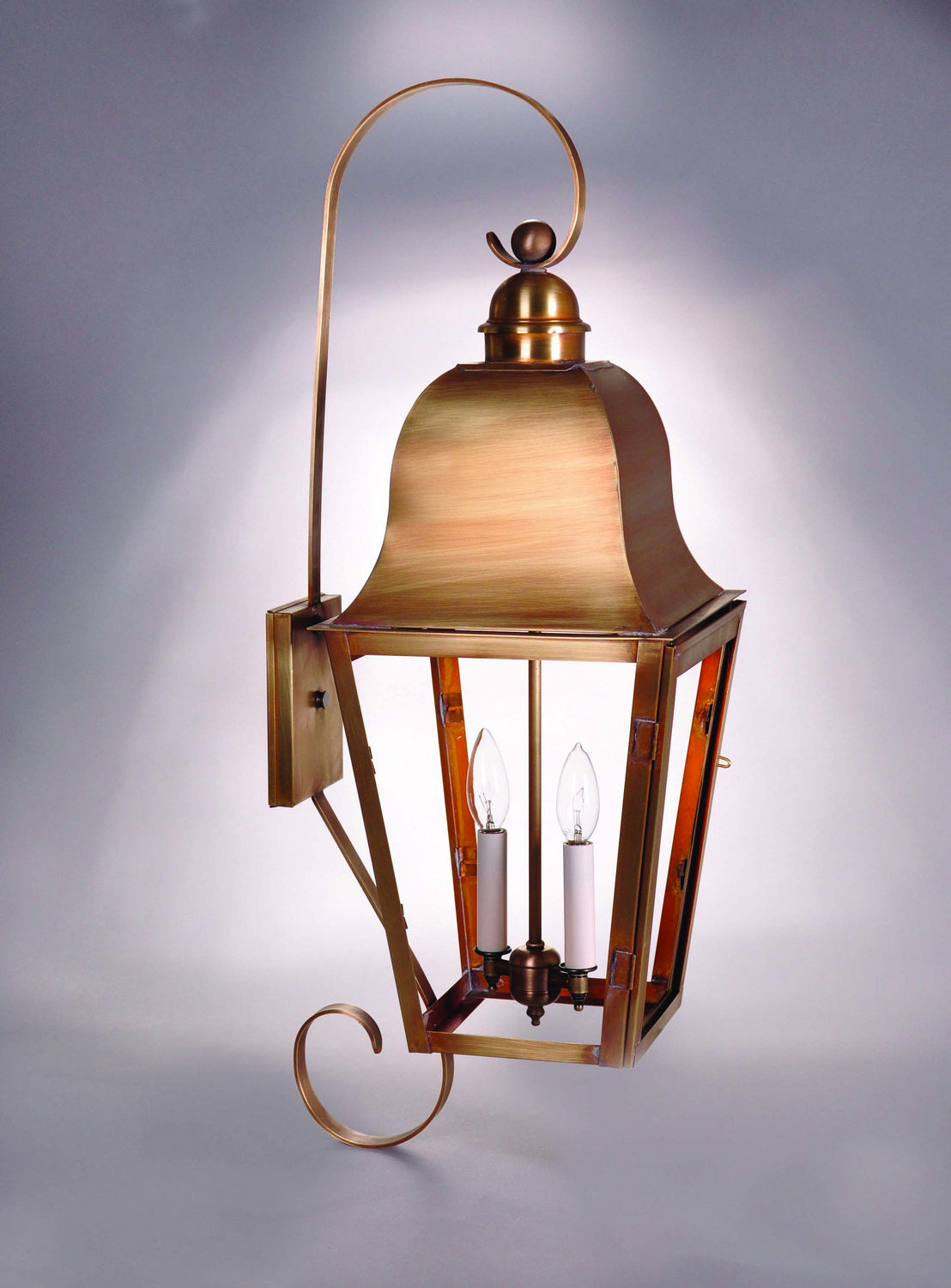 Northeast Lantern - 6418-AB-LT2-CLR - Two Light Wall Mount - Imperial - Antique Brass